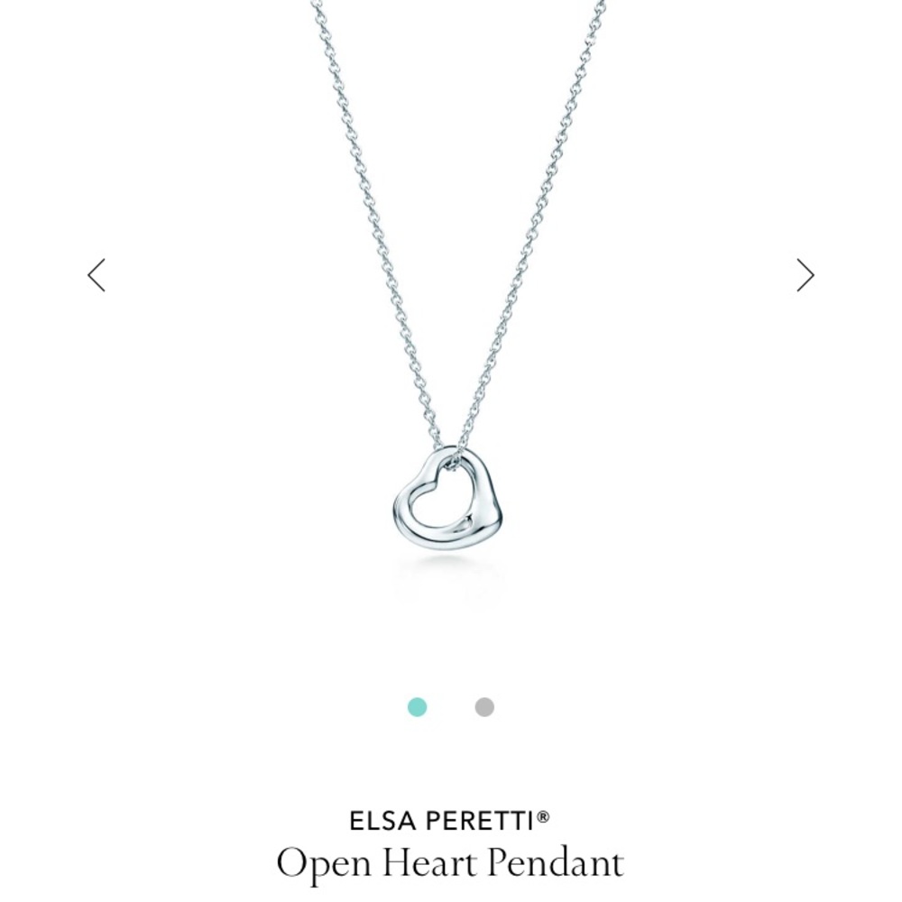 Tiffany and Co. Open Heart Necklace Elsa Peretti